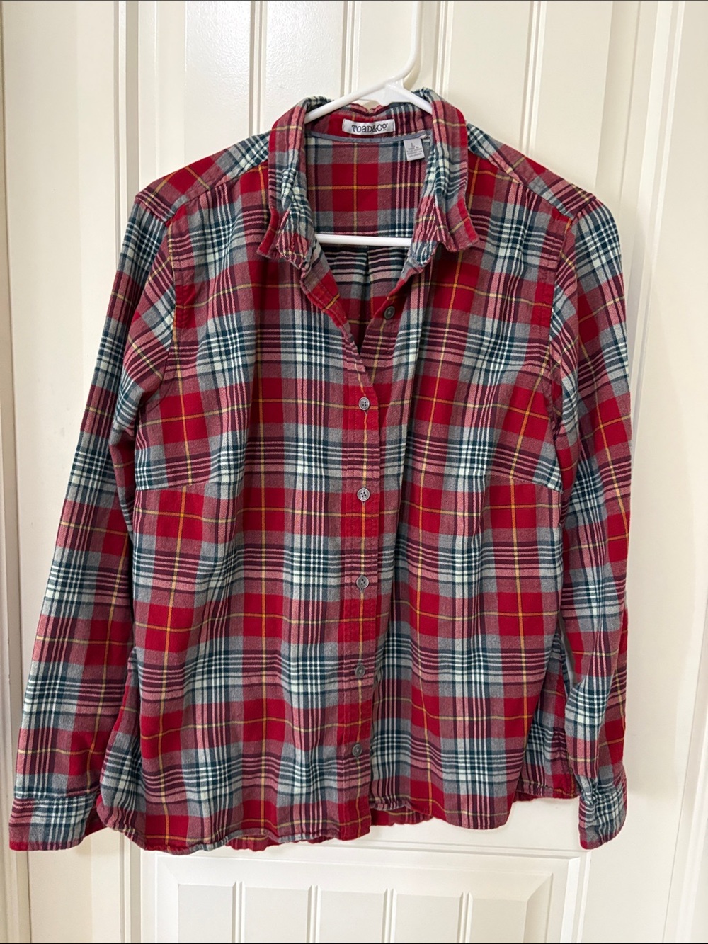 Toad&Co Red Plaid Button-Down Shirt